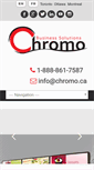 Mobile Screenshot of chromo.ca